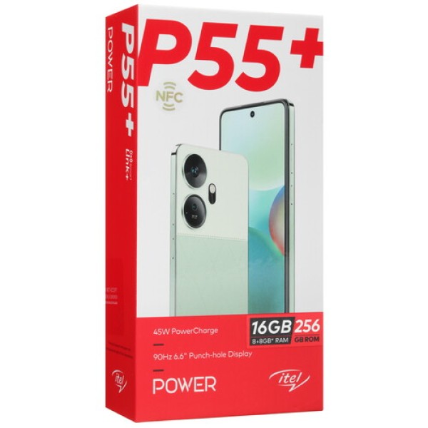 6.6" Смартфон Itel P55+ 256 ГБ черный