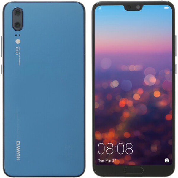 Смартфон Huawei P20 5.8" 128Gb Blue 8(4x2,36Ghz+4x1,8Ghz)/4096Mb/2244x1080/IPS/2SIM/LTE/NFC/Cam12+20/3400mAh/Android 8.1
