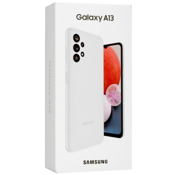 Смартфон Samsung Galaxy A13 3/32Gb [6,6"/LTE/NFC/Cam50+5+5+2Mpx/5000mAh/Белый]
