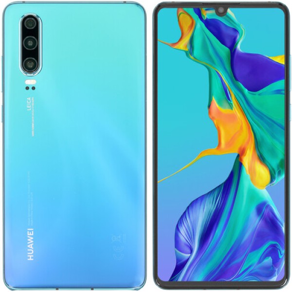 Смартфон Huawei P30 6.1" Aurora 128Gb 8(2x2.6Ghz+2x1.92Ghz+4x1.8Ghz)/6144Mb/2340x1080/OLED/2SIM/LTE/Cam40+16+8/3550mAh/Android 9.0