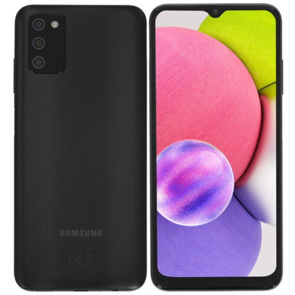 Смартфон Samsung Galaxy A03s 4/64Gb [6,5"/LTE/Cam13+2+2+2Mpx/5000mAh/Black] SM-A037FZKGMEB