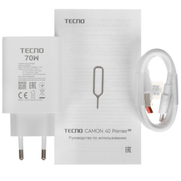6.67" Смартфон Tecno CAMON 40 Premier 5G 256 ГБ бирюзовый