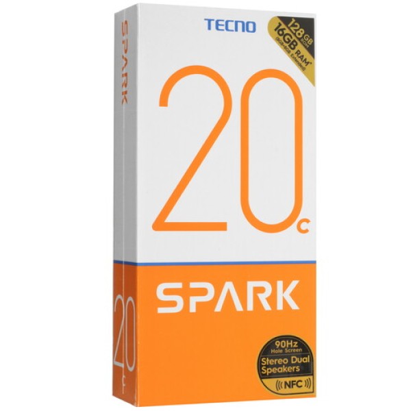 6.56" Смартфон Tecno SPARK 20C 128 ГБ черный