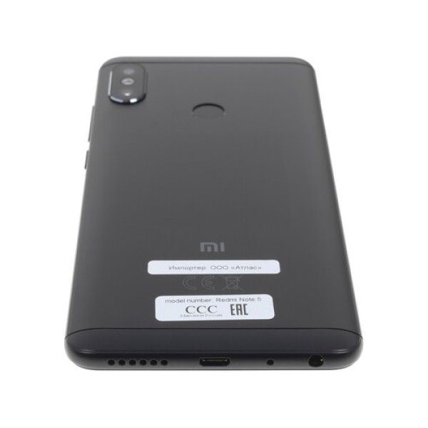 Смартфон Xiaomi Redmi Note 5 5.99" 64Gb Black 8x2Ghz/4096Mb/2160x1080/2SIM/GPS/IPS/Cam12+5AF/4000mAh/Android 8