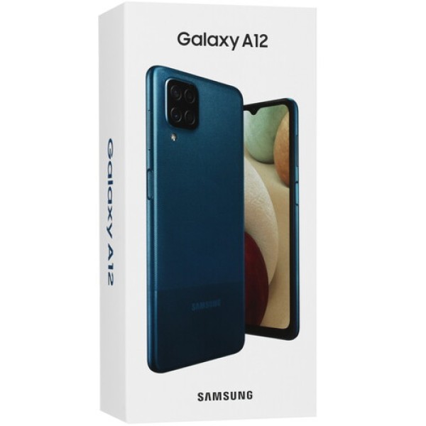 6.5" Смартфон Samsung Galaxy A12 64 ГБ синий (А127F)