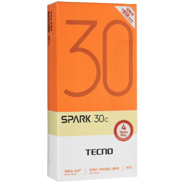 6.67" Смартфон Tecno SPARK 30C 128 ГБ черный
