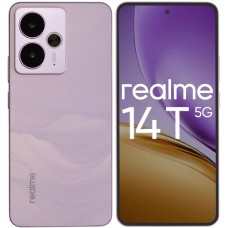 6.67" Смартфон realme 14T 256 ГБ фиолетовый