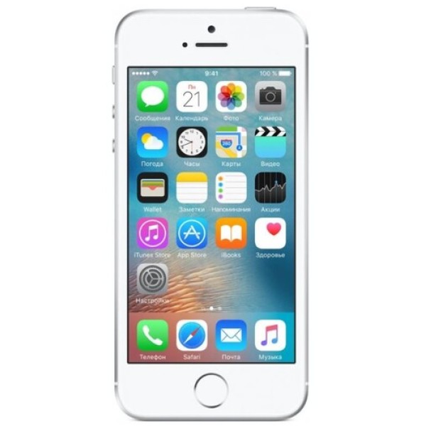 Смартфон Apple iPhone SE 64Gb Silver 2x1.8Ghz/2048Mb/1136x640/IPS/LTE/GPS/Cam12/iOS