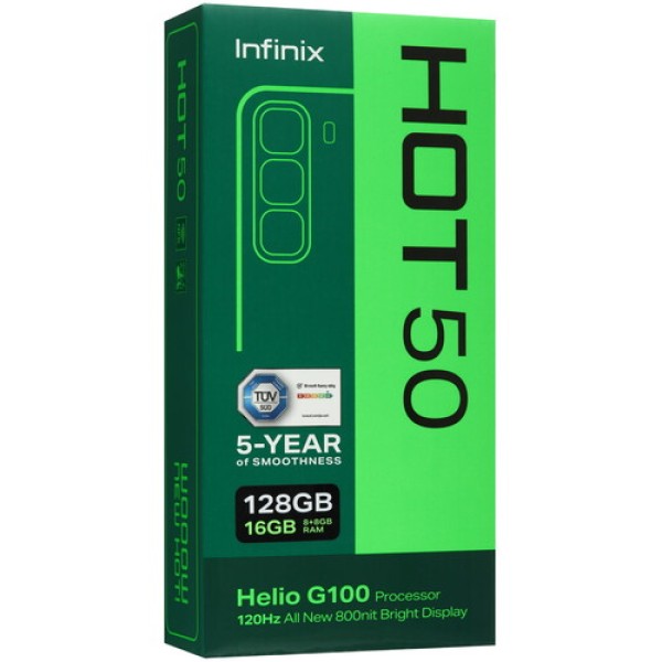 6.78" Смартфон Infinix HOT 50 128 ГБ черный