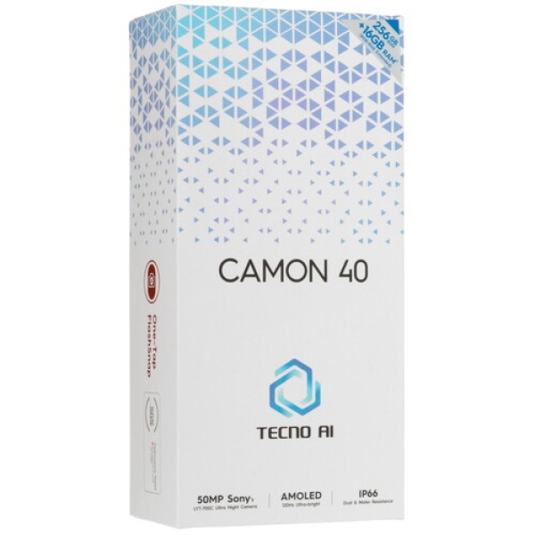 6.78" Смартфон Tecno CAMON 40 256 ГБ черный