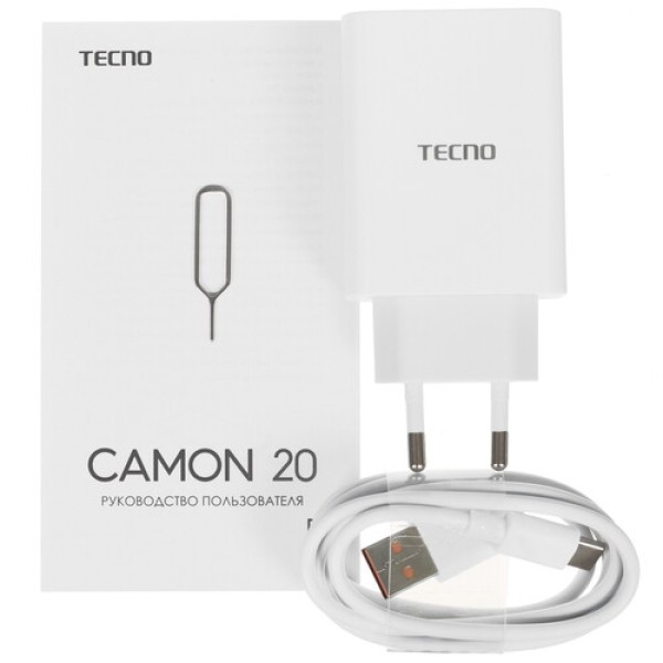 6.7" Смартфон Tecno CAMON 20 256 ГБ голубой