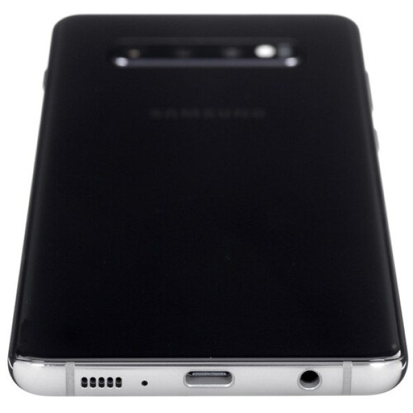 Смартфон Samsung S10+ 6.4" 128Gb Ceramic Black 8(2x2.0Ghz+2x2.0Ghz+4x1.0Ghz)/8Gb/3040x1440/DynamicAMOLED/LTE/NFC/IP68/Cam16+12+12/4100mAh/Android 9.0