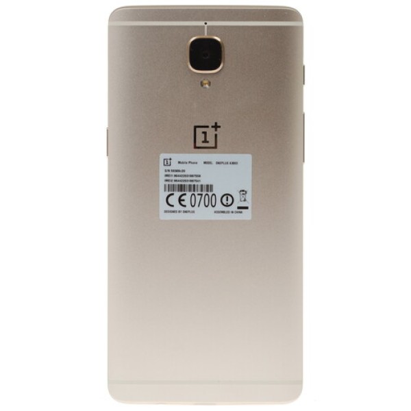 Смартфон OnePlus 3T 5.5" 64Gb Gold 4x2.4Ghz/6144Mb/1920x1080/AMOLED/2SIM/GPS/LTE/Cam16/3400mAh/Android 6