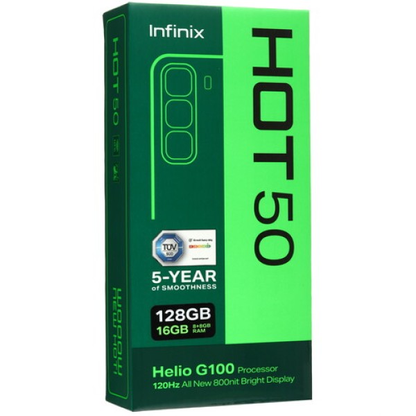 6.78" Смартфон Infinix HOT 50 128 ГБ серый