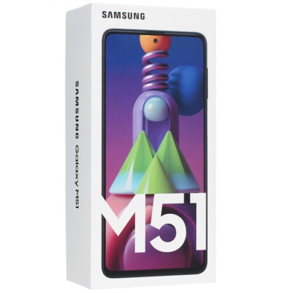 Смартфон Samsung SM-M515 Galaxy M51 6.67" 128Gb White QualcommSM7150/6Gb/sAmoled/LTE/Cam64+12+5+5/32Mp/7000mAh/Android