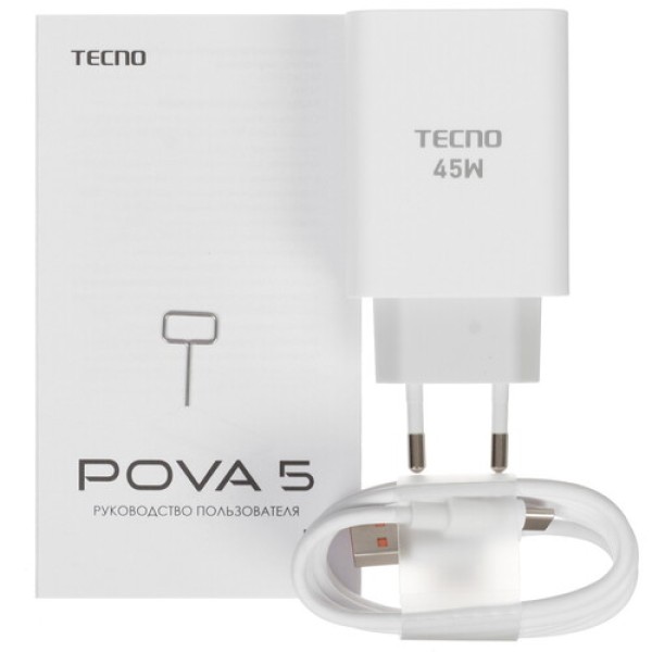 6.8" Смартфон Tecno POVA 5 256 ГБ черный