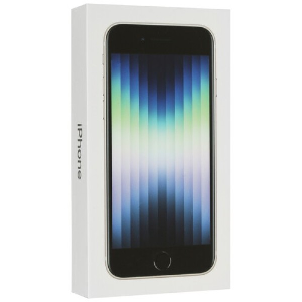 4.7" Смартфон Apple iPhone SE 64 ГБ белый 2022 [2x3.2 + 4x1.8 ГГц, 3 Гб, 1 SIM, IPS, 1334x750, камера 12 Мп, 3G, 4G, 5G GPS, 1821 мА*ч]