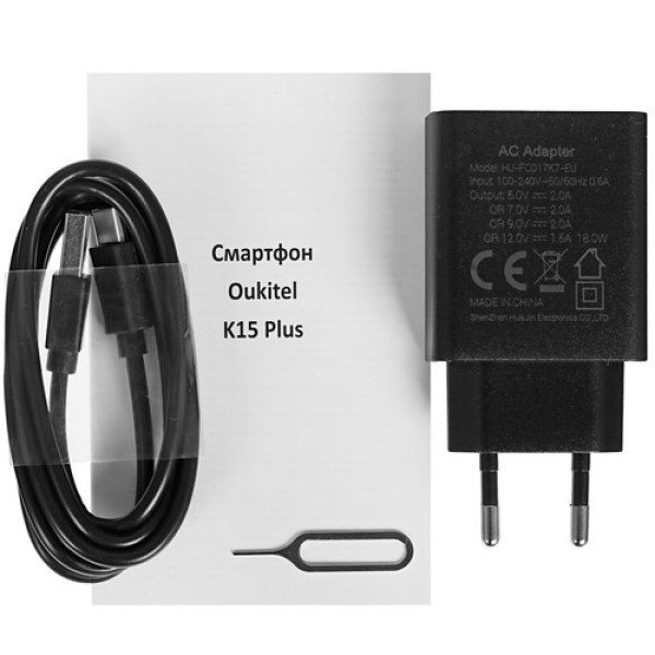 6.52" Смартфон Oukitel K15 Plus 32 ГБ черный