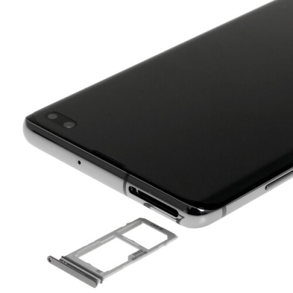 Смартфон Samsung S10+ 6.4" 128Gb Ceramic Black 8(2x2.0Ghz+2x2.0Ghz+4x1.0Ghz)/8Gb/3040x1440/DynamicAMOLED/LTE/NFC/IP68/Cam16+12+12/4100mAh/Android 9.0