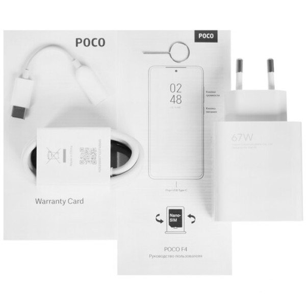 Смартфон Poco F4 8/256Gb [6.67"/5G/NFC/Cam64Mpx/4500mAh/Night Black]