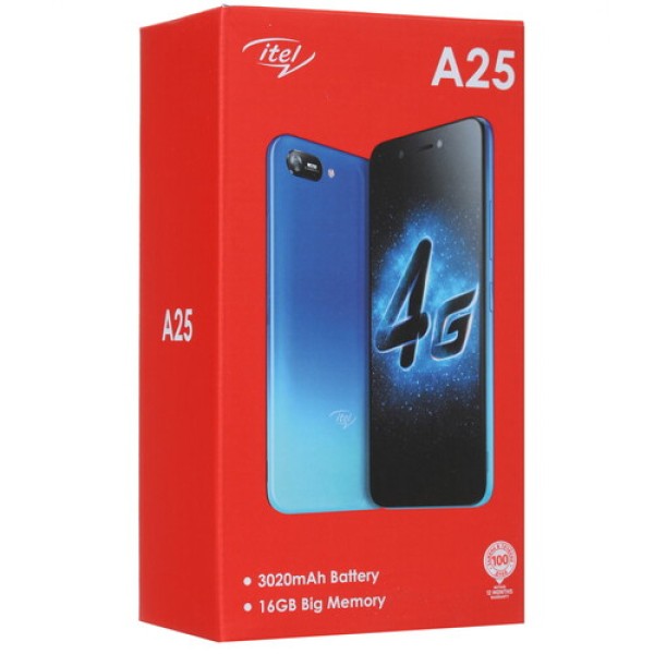5" Смартфон Itel A25 16 ГБ фиолетовый