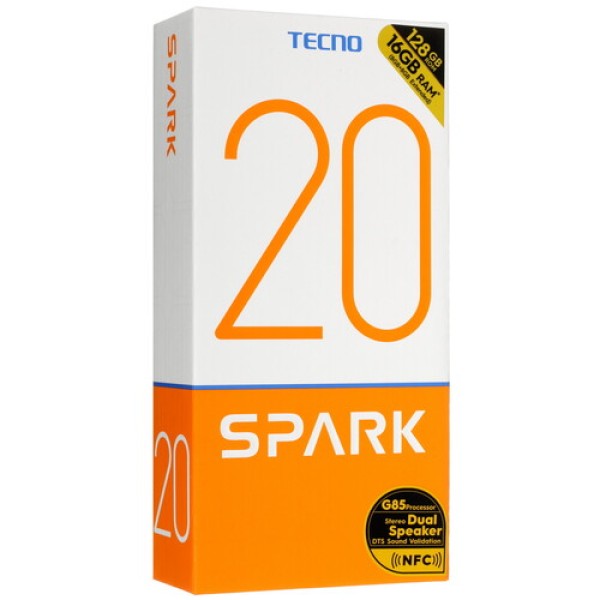 6.56" Смартфон Tecno SPARK 20 128 ГБ голубой