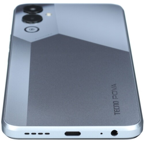 Смартфон Tecno Pova 4 8/128Gb [6,82"/LTE/NFC/Cam50Mpx+QVGA/6000mAh/Uranolith Grey]