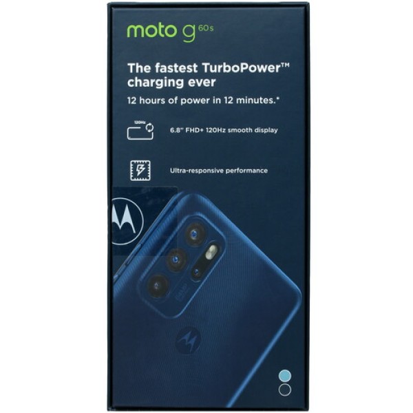 Смартфон Motorola moto g60s 6/128Gb [6,8"/LTE/NFC/Cam64+8Mpx+5Mpx+2Mpx/5000mAh/dark blue]