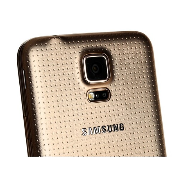 Смартфон Samsung SM-G900 Galaxy S5 5.1" 16Gb Gold 4x2.5Ghz/2048Mb/1920x1080/SuperAmoled/3G/LTE/GPS/Cam16/Android 4.4