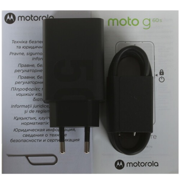 Смартфон Motorola moto g60s 6/128Gb [6,8"/LTE/NFC/Cam64+8Mpx+5Mpx+2Mpx/5000mAh/dark blue]