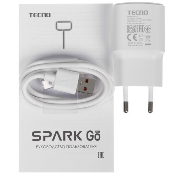 6.56" Смартфон Tecno SPARK GO 2024 128 ГБ голубой