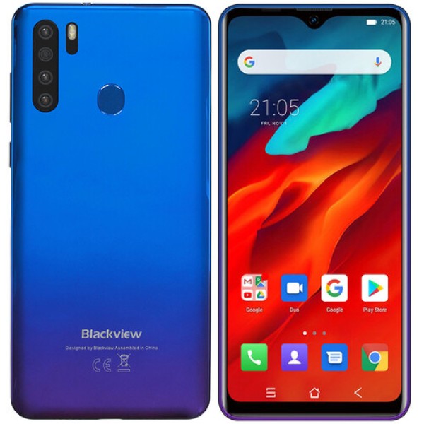 Смартфон Blackview A80 Pro 6.49" Blue 64Gb 8x1.5GHz/4Gb/1560x720/IPS/LTE/2SIM/Cam13+8/4680mAh/Android 9.0
