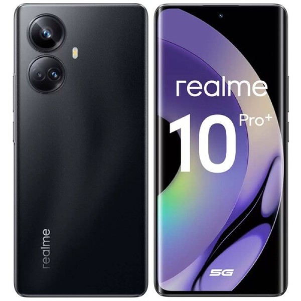 Смартфон realme 10 Pro+ 5G 12/256Gb [6.7"/5G/NFC/Cam108+8+2Mpx/5000mAh/Чёрный]