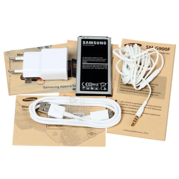 Смартфон Samsung SM-G900 Galaxy S5 5.1" 16Gb Gold 4x2.5Ghz/2048Mb/1920x1080/SuperAmoled/3G/LTE/GPS/Cam16/Android 4.4
