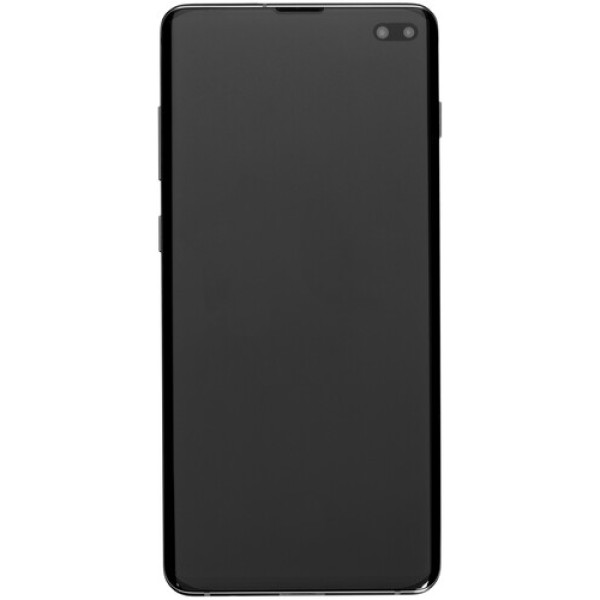 Смартфон Samsung S10+ 6.4" 128Gb Ceramic Black 8(2x2.0Ghz+2x2.0Ghz+4x1.0Ghz)/8Gb/3040x1440/DynamicAMOLED/LTE/NFC/IP68/Cam16+12+12/4100mAh/Android 9.0