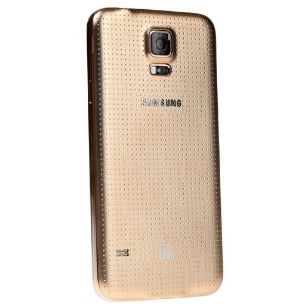 Смартфон Samsung SM-G900 Galaxy S5 5.1" 16Gb Gold 4x2.5Ghz/2048Mb/1920x1080/SuperAmoled/3G/LTE/GPS/Cam16/Android 4.4