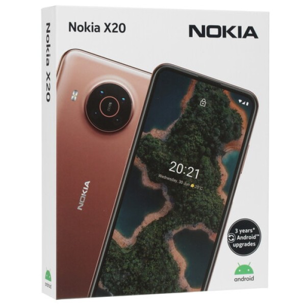 Смартфон Nokia X20 8/128Gb [6,67"/5G/NFC/Cam64Mpx/4470mAh/Sand]