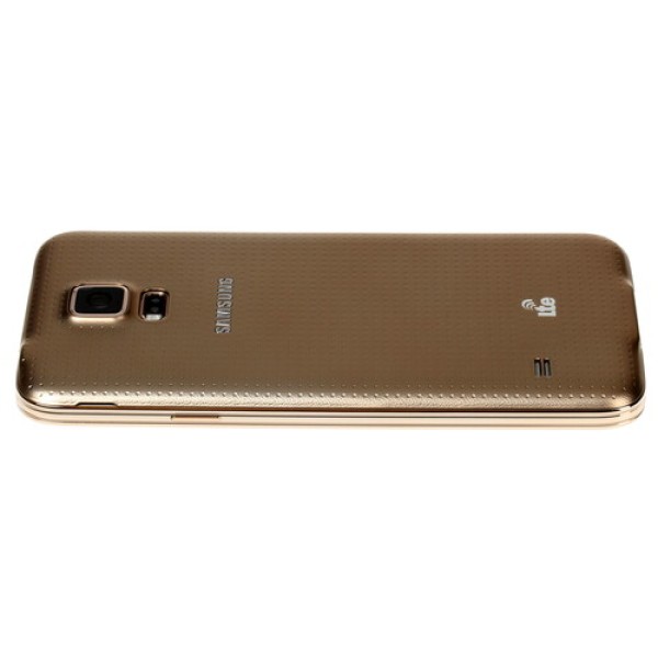 Смартфон Samsung SM-G900 Galaxy S5 5.1" 16Gb Gold 4x2.5Ghz/2048Mb/1920x1080/SuperAmoled/3G/LTE/GPS/Cam16/Android 4.4