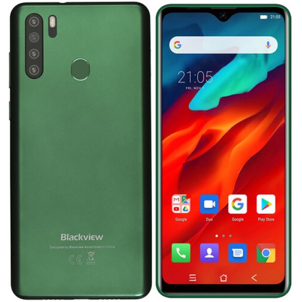 Смартфон Blackview A80 Pro 6.49" Green 64Gb 8x1.5GHz/4Gb/1560x720/IPS/LTE/2SIM/Cam13+8/4680mAh/Android 9.0