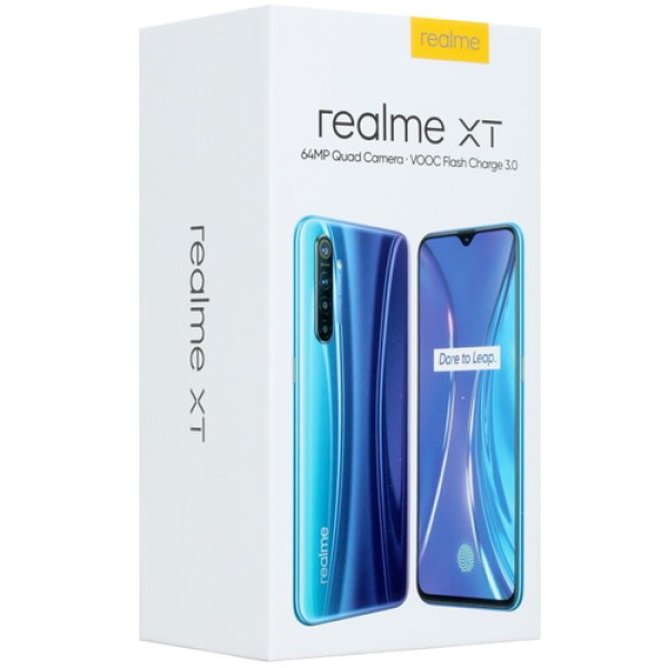 Смартфон realme XT 6.4" 128Gb Pearl White Snapdragon 712/8(2x2.3GHz+6x1.7GHz)/8192Mb/2340х1080/2SIM/LTE/Cam8+64+2+2/4000mAh/Android 9