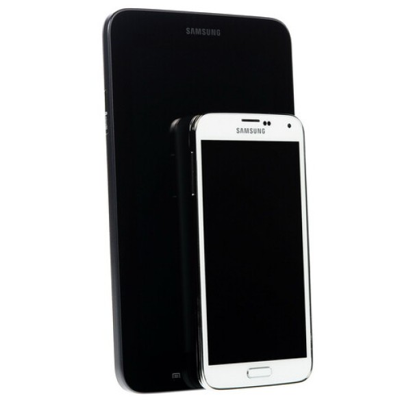 Смартфон Samsung SM-G900 Galaxy S5 5.1" 16Gb White + Планшет Samsung Tab 3 Lite 4x2.5Ghz/2048Mb/1920x1080/SAmoled/3G/LTE