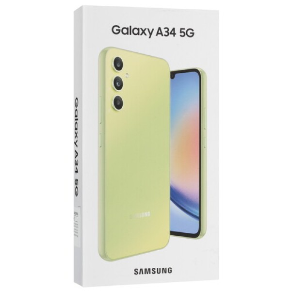 6.6" Смартфон Samsung Galaxy A34 5G 128 ГБ зеленый