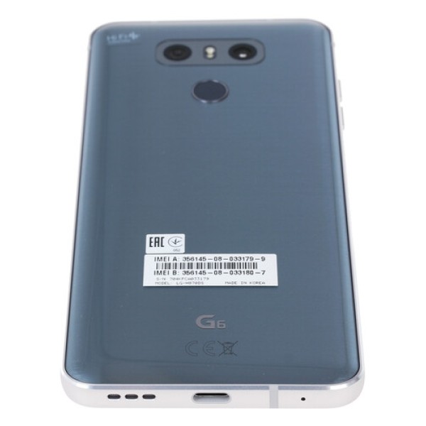 Смартфон LG G6 5.7" 64Gb Silver 4x2,35Ghz/4096Mb/2880x1440/IPS/2SIM/LTE/Cam13+13/3300mAh/Android 7.0