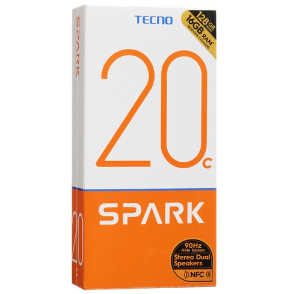 6.56" Смартфон Tecno SPARK 20C 128 ГБ золотистый