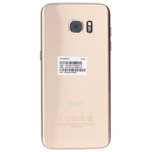 Смартфон Samsung SM-G935FD Galaxy S7 edge 5.5" 32Gb Gold 8(4х2.3+4х1.6Ghz)/4096Mb/2560x1440/LTE/GPS/Cam12/3600mAh/A6.0
