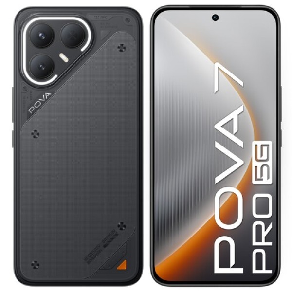6.78" Смартфон Tecno POVA 7 Pro 5G 256 ГБ черный