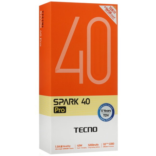 6.78" Смартфон Tecno SPARK 40 Pro 128 ГБ голубой