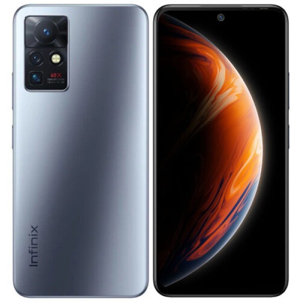 6.67" Смартфон Infinix ZERO X PRO 128 ГБ серебристый [8x(2 ГГц), 8 Гб, 2 SIM, AMOLED, 2400x1080, камера 108+8+8 Мп, 4G, GPS, FM, 4500 мА*ч]