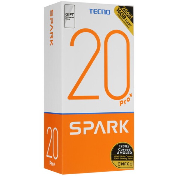 6.78" Смартфон Tecno SPARK 20 Pro+ 256 ГБ золотистый