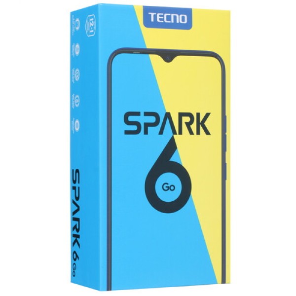 6.52" Смартфон Tecno SPARK 6 Go 32 ГБ зеленый